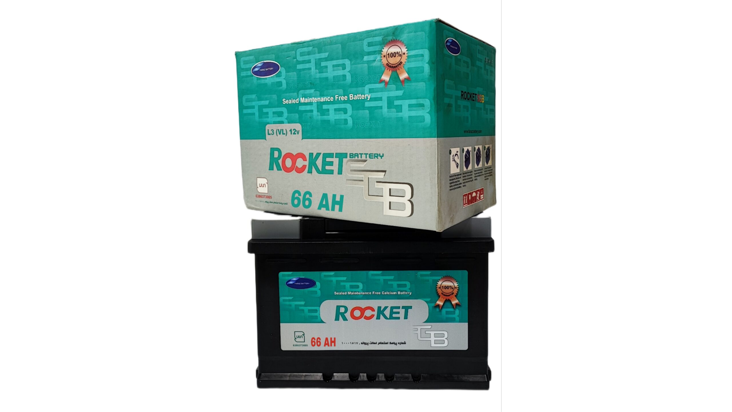 باتری ۶۶ آمپر راکت